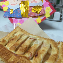 できた*\(^o^)/* 丸く作らなくてもいいアップルパイ❣