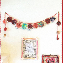 簡単!毛糸とヨーヨーキルトでお花のカラフルガーランド♡