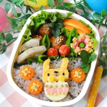 イースターラビットの彩り弁当♪