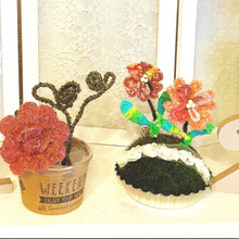 針金と毛糸でキュートでレトロなフラワー♡