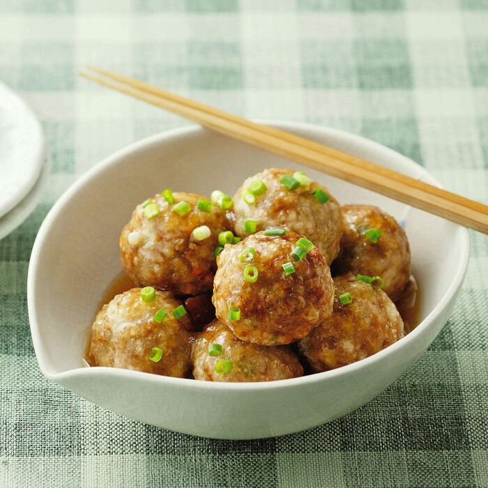 シャキもち食感にトロ~リあんかけ♪レンコンだんご