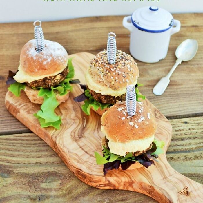 【レシピ】マッシュルームとヒラ豆のヘルシーハンバーガー