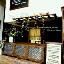 ダイソーの木製フェンスでカフェ風ディスプレイ ♪