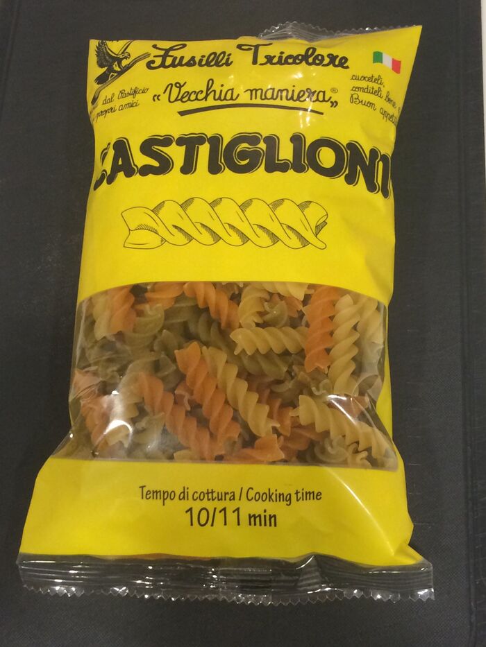 袋に表示されたゆで時間