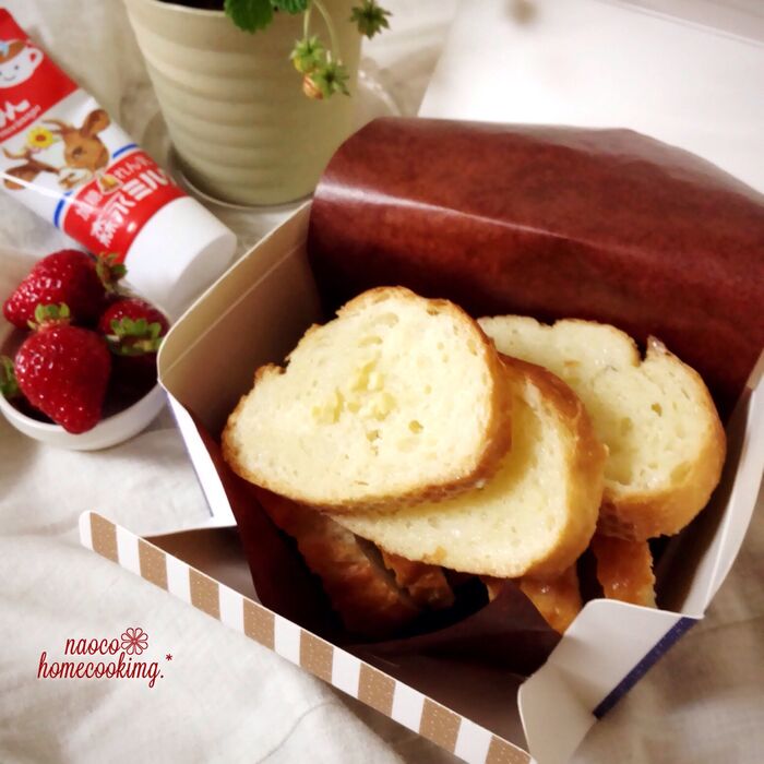 手が止まらない⁉︎ ふんわりミルキーで簡単*練乳&バターラスク