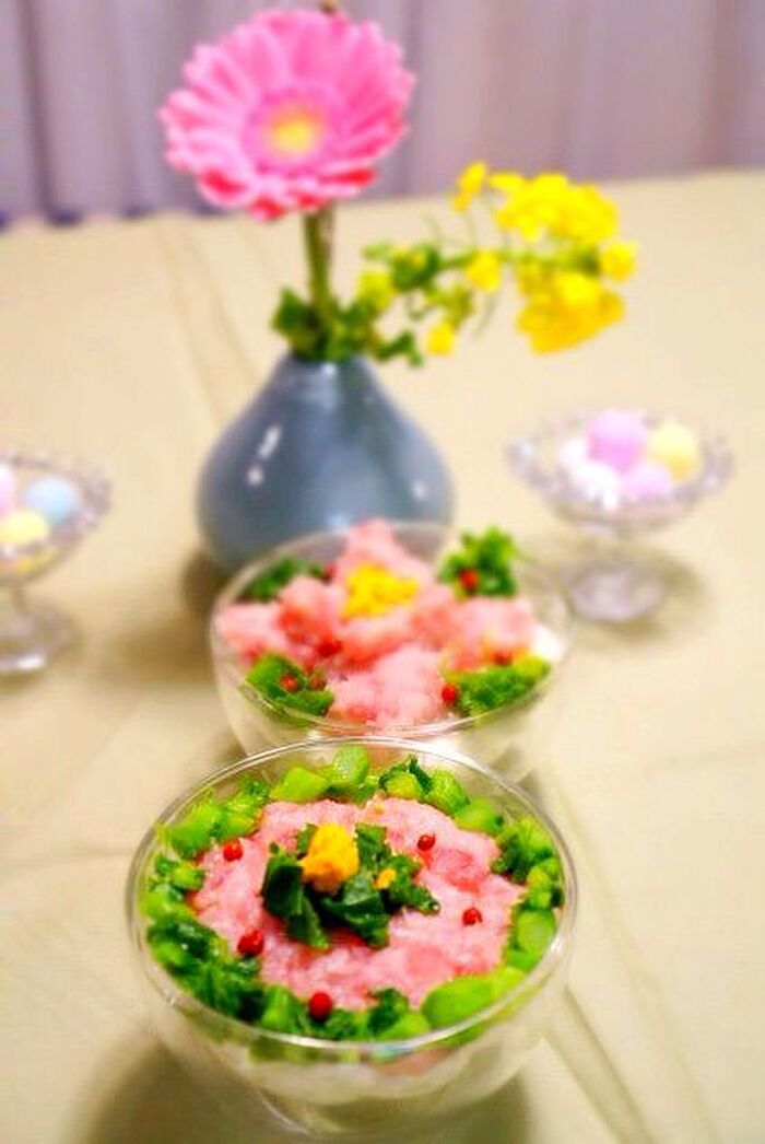 メニュー②ひし餅風前菜