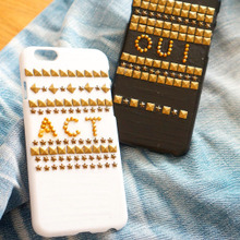 100均スマホケースリメイク!春夏に向けてデニムにピッタリのメタルデコ☆