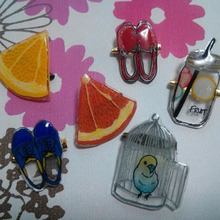 100均プラバンで素敵なブローチが色々出来る。