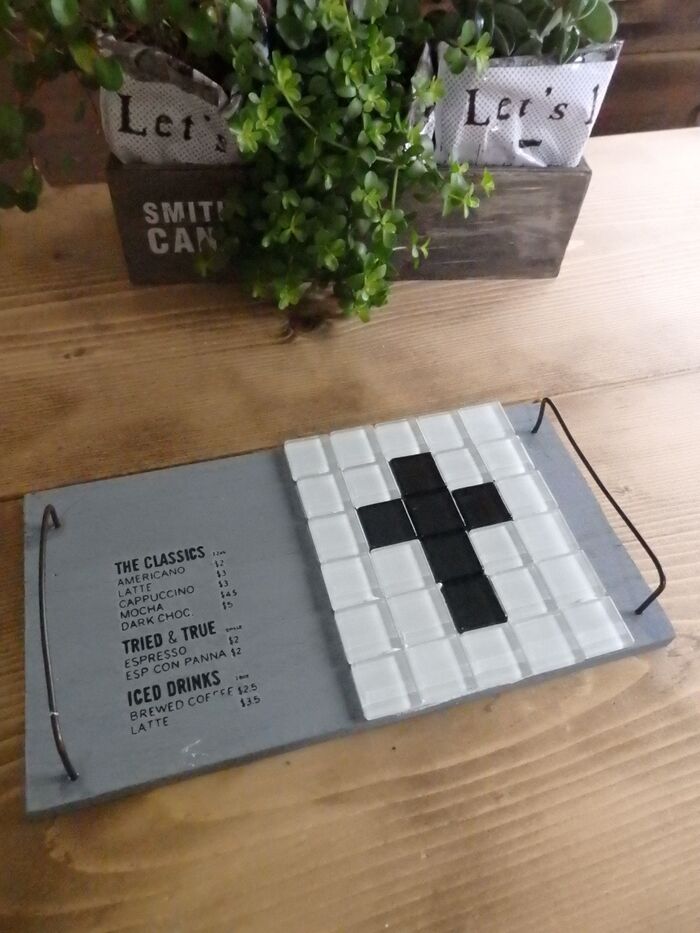 100均タイルでお洒落なカフェ風トレイ!