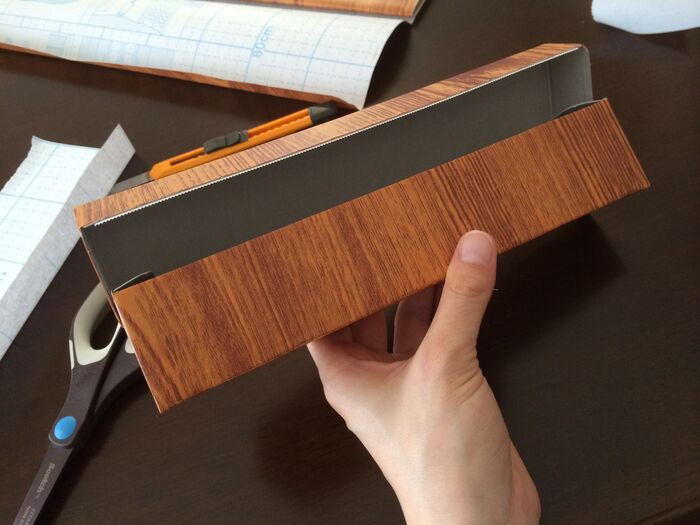 貼り終わったところです