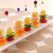 さけるチーズのおつまみピンチョス