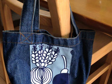 マリメッコのはぎれ♡四角く縫うだけアップリケ♪