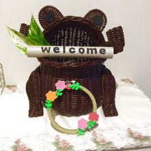 下駄箱飾り棚のwelcomeカエルくん(*☻-☻*)