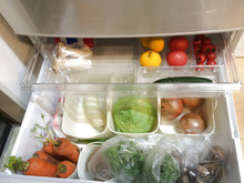 野菜室の収納は、ダイソーさんでスッキリ!