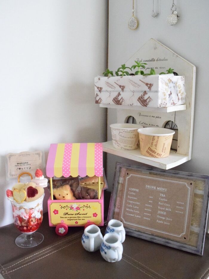 ワンコーナーをカフェ風に♪