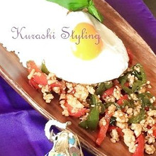 たまにはアジアン調味料で!週末ランチにいかが?ガパオライス★