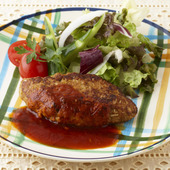 包丁いらずで簡単!こねるだけのキャベツたっぷりハンバーグ