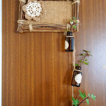 リメイク小瓶でガーランド付きナチュラルボード