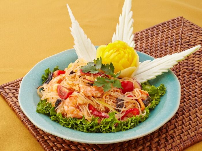 顆粒で簡単レシピ♪タイ料理「タイ風シーフード春雨サラダ~ヤムウンセン~」
