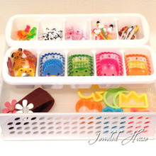 細かいお弁当ピックは100円の製氷皿収納☆