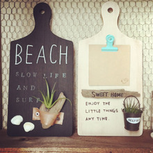 100均素材で西洋海岸風インテリア(左のブラック)