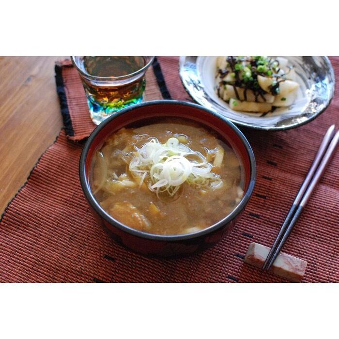 昨日のカレーで☆カレーうどん☆