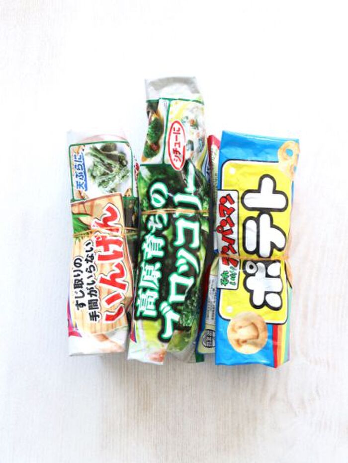 留め方を変えただけ!収納用品いらずで冷凍室すっきり♡
