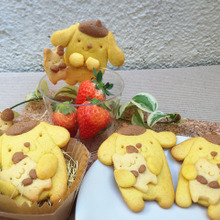 100均くまさん型でポムポムミルククッキー!