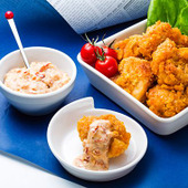 唐揚げかつおマヨネーズがけ