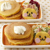 ワンプレートで食卓をかわいく!キャロットサラダパンケーキ