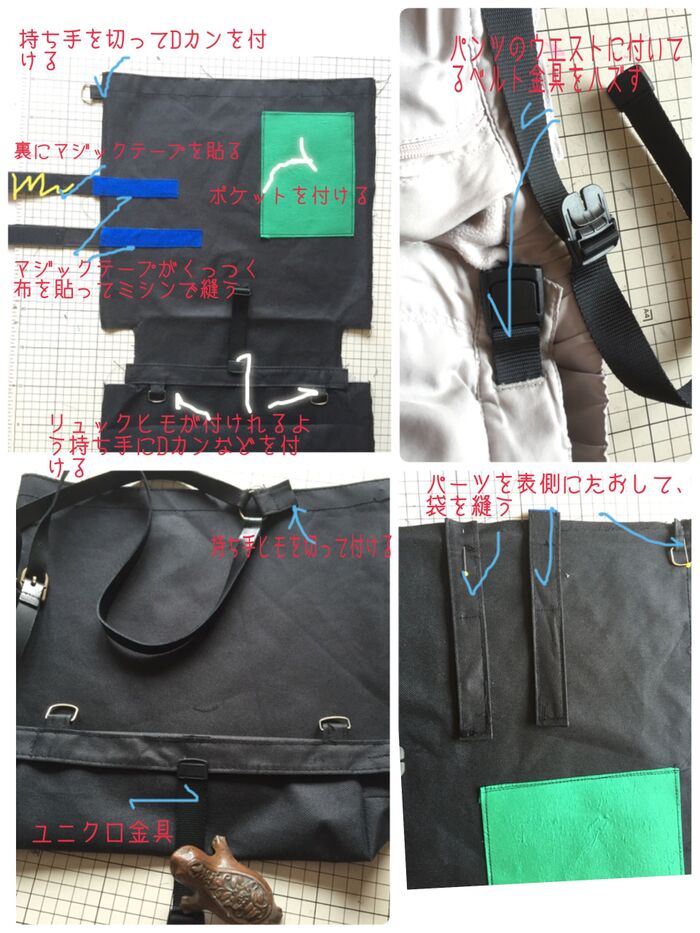 本体に金具などを付ける