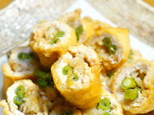 油揚げでクルリと包んだ!ひき肉切り干し大根ロール煮のレシピ☆彡