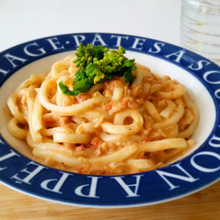 安い!うまい!海老トマクリームうどん