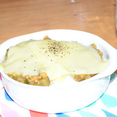 朝ごはんにも!カレーパングラタン