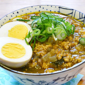 作りおきカレーで時短♪簡単カレーうどん