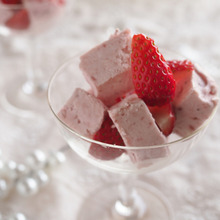 いちごジャムとクリームチーズのアイス