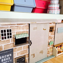 押し入れをDIY②段ボールと100均でカフェ風お店屋さん部屋が完成♪