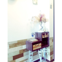 ダイソー木箱で★玄関棚を簡単リメイク