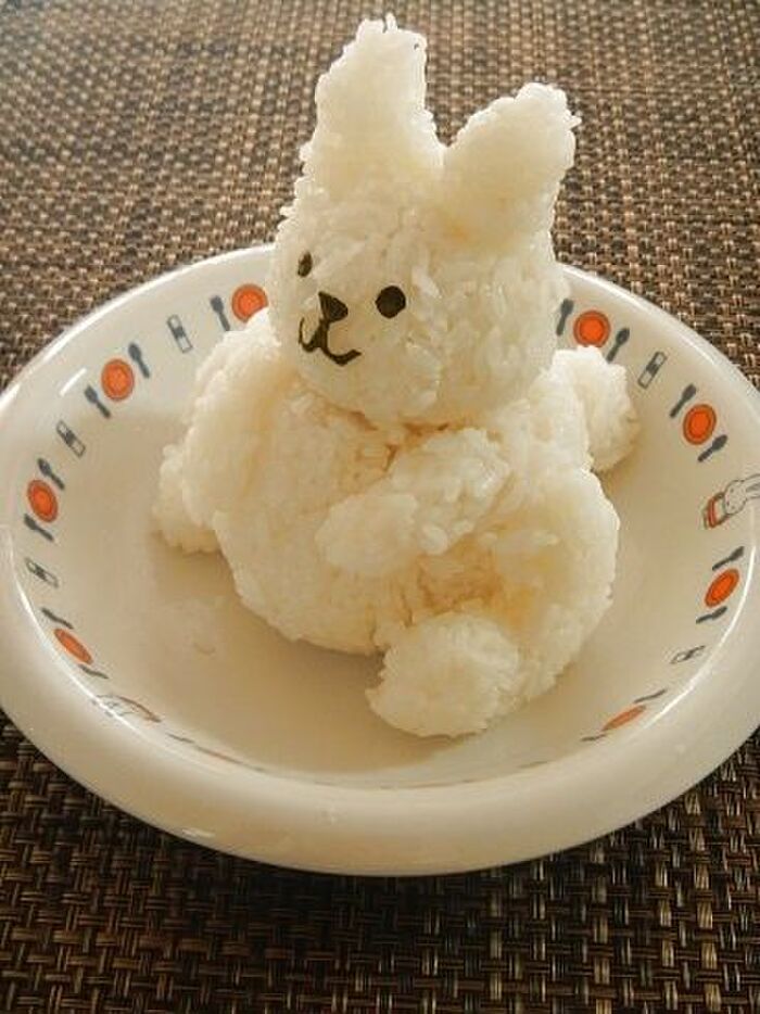 デコおにぎり☆立体~!ウサギおにぎり