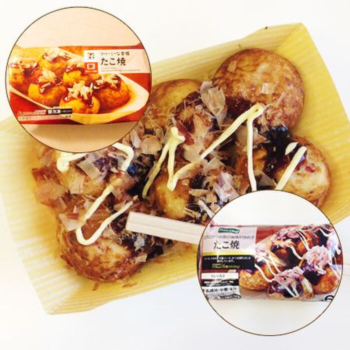 【くらべニスタ】コンビニ冷凍“たこ焼き”食べ比べてみたで!