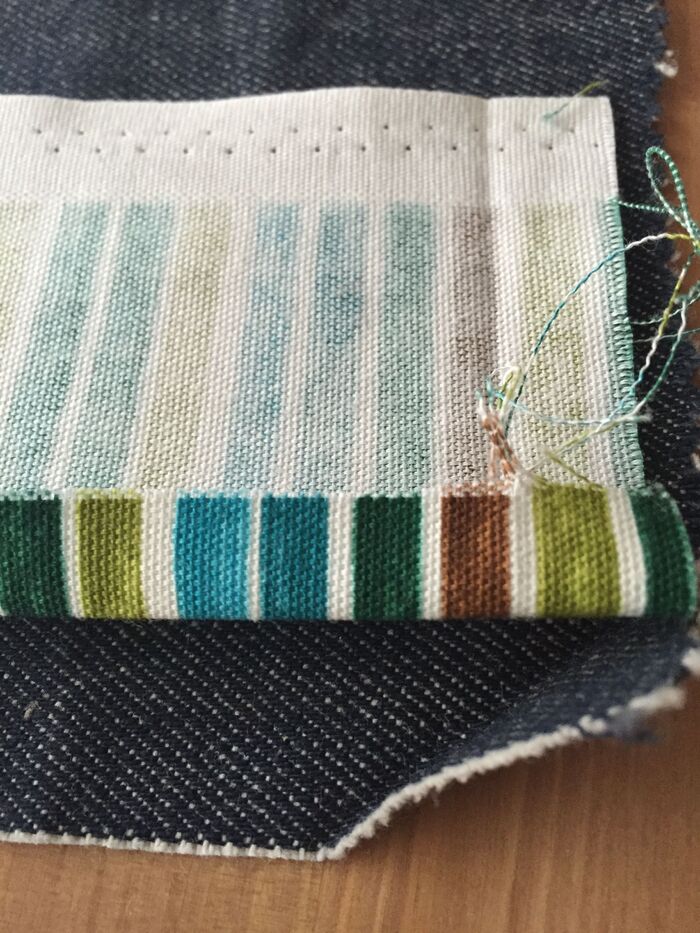 ハギレを縫い合わせるコツ