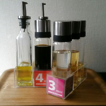 iwakiの調味料ボトルにピッタリなseria(セリア)のケース