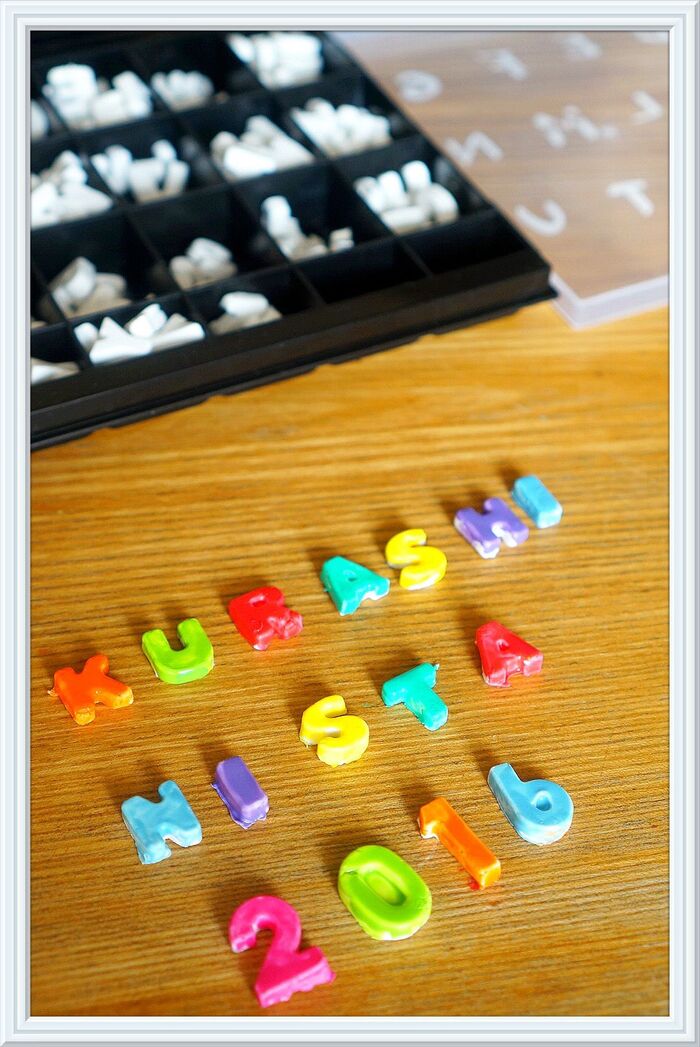 100均粘土でアルファベットタイル第2段!もっと便利なグッズで☆彡(収納方法も!)