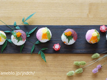 手まりおにぎりで♪華やかひなまつりパーティー