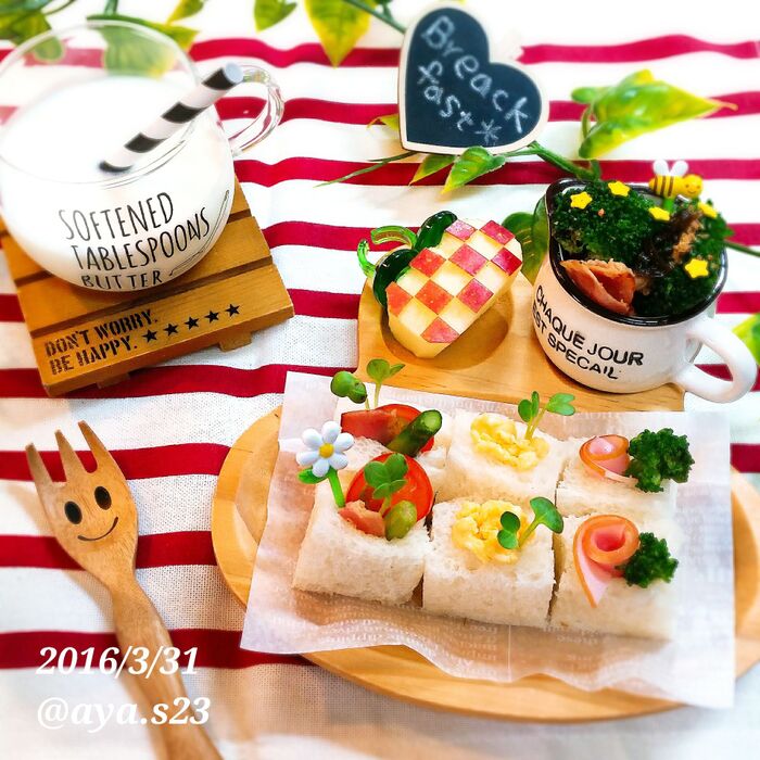 幼稚園弁当に!ひとくちポケットサンド♡