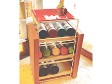 ALLセリア!重ねてくっつけるだけのスパイスラック