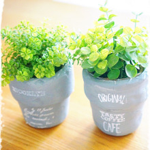 100均粘土で作る!コンクリート風植木鉢が可愛い☆彡