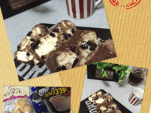 混ぜるだけ(o^^o)みんな大好き☆チーズとチョコとビスケットとオレオとココアで(≧∇≦)