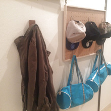 フックにかけるだけ!子供ができる収納で快適に(*^^*)