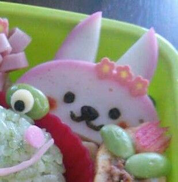 カマボコでウサギさんの作り方